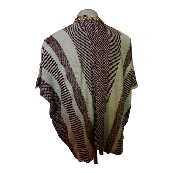 HIPPYSSIDY Women's Multi Color Open Front Oversized Sweater Small/Medium - Picture 7 of 8